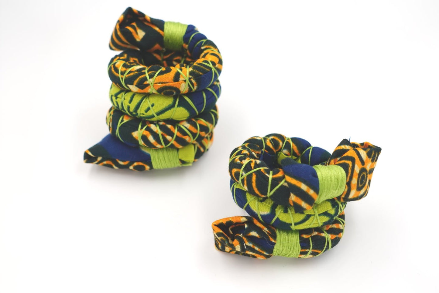 Lime Green Adire